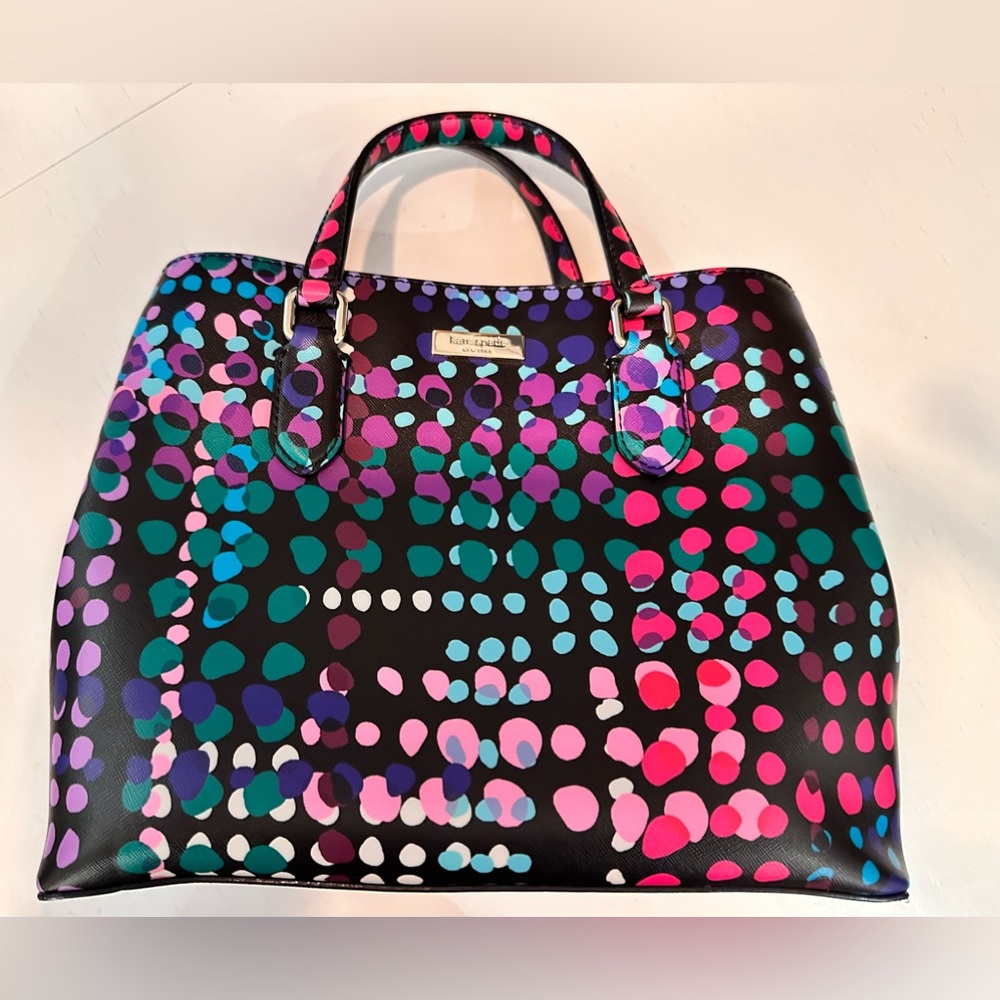 Kate Spade Evangelie Laurel Way Multicolor Dot Crossbody Bag & Wallet Set